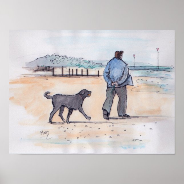 Affiches promener le chien - 07 (Devant)