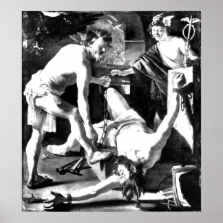 Affiches prométhius enchaîné par vulcan