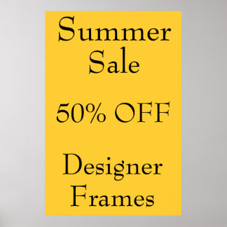 Affiches Promotions de magasin