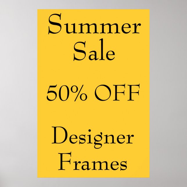 Affiches Promotions de magasin (Devant)