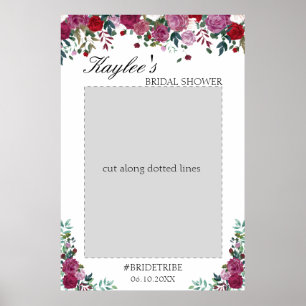 Affiches Prop photo Fête des mariées   watercolor floral pa