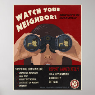 Affiches Propagande de zombi