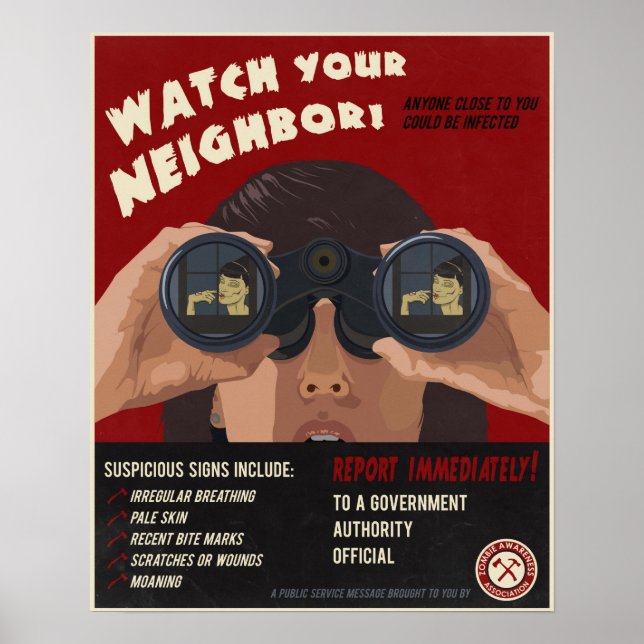 Affiches propagande zombie (Devant)