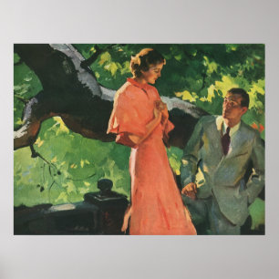 Affiches Proposition vintage ; Voulez-Vous M'Épouser ?