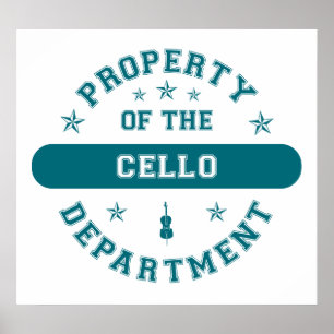 Affiches Propriété du département du Cello