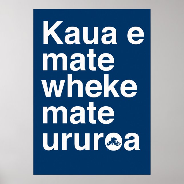 Affiches Proverbe maori (Devant)