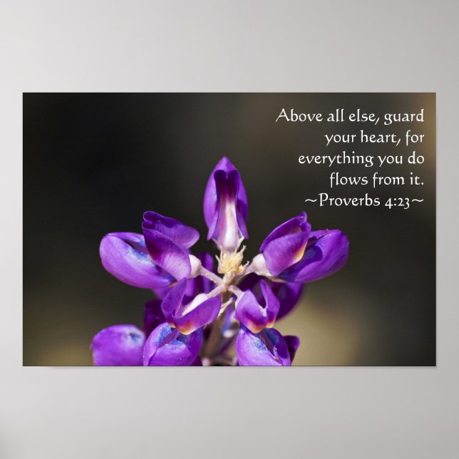 Affiches Proverbes 4:23 (Devant)