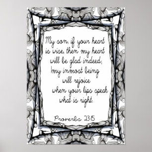 Affiches Proverbes à mon fils