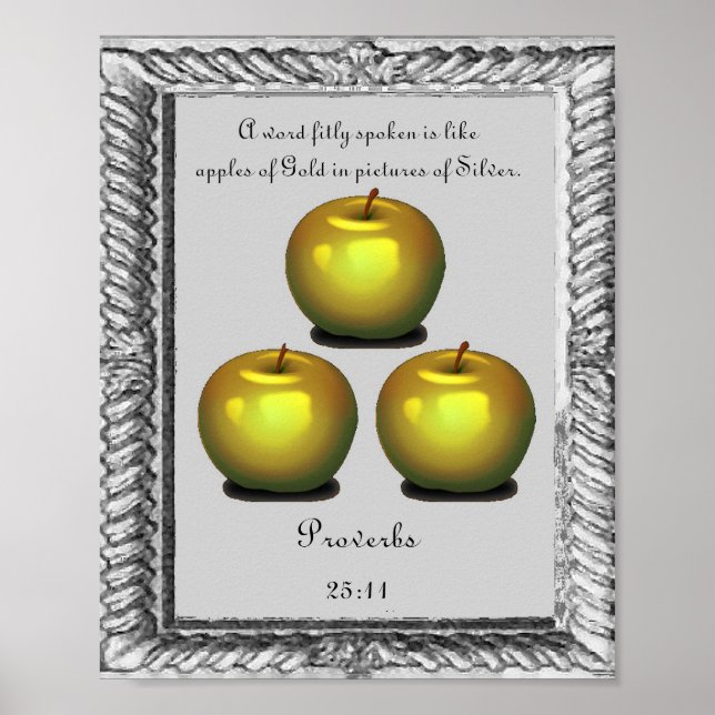 Affiches proverbes d'affiches bibliques (Devant)