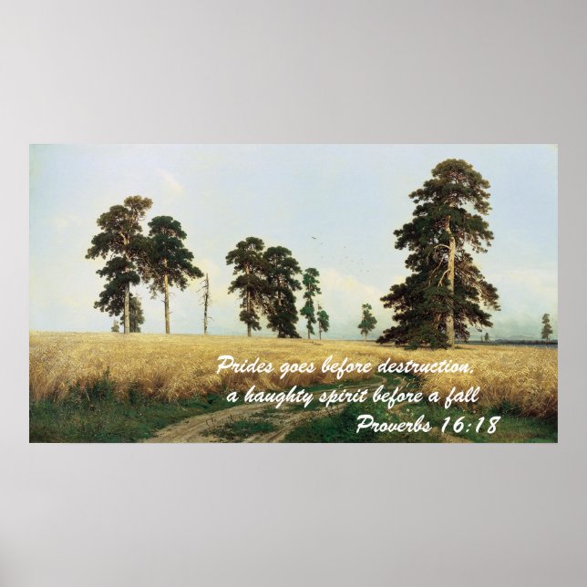 Affiches proverbs 16:18 (Devant)