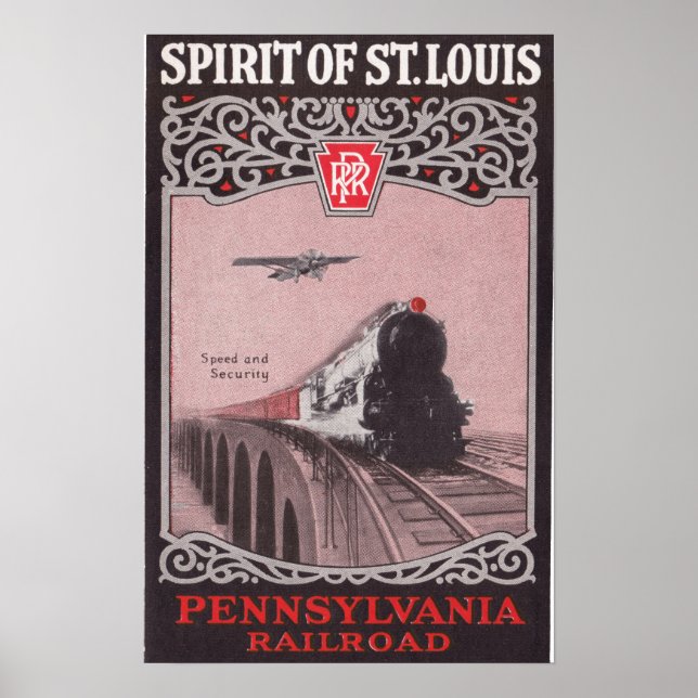 Affiches PRR Train Spirit of St. Louis (Devant)