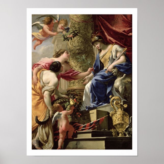 Affiches Prudence Leading Peace and Abundance, c.1645 (Devant)