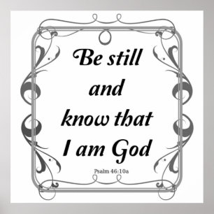 AFFICHES PSALM 46-10