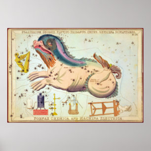 Affiches Psalterium Georgii, Fluvius Eridanus, Cetus, etc.