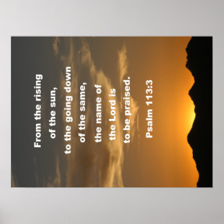 Affiches Psaume 113:3