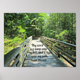 Affiches Psaume 119:105 Ta parole est une lampe...