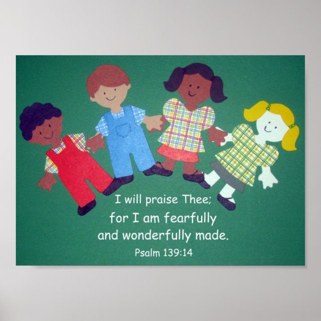 Affiches Psaume 139:14 (Devant)