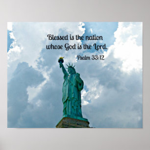 Affiches Psaume 33:12