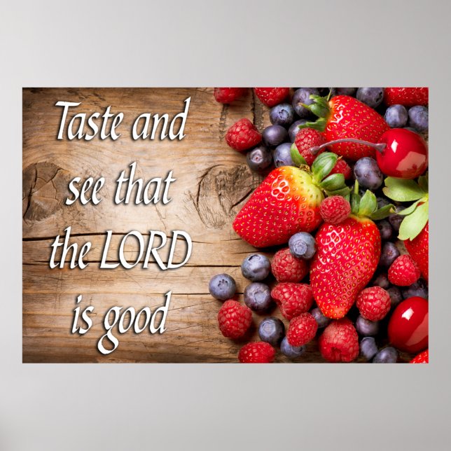 Affiches Psaume 34:8 (Devant)