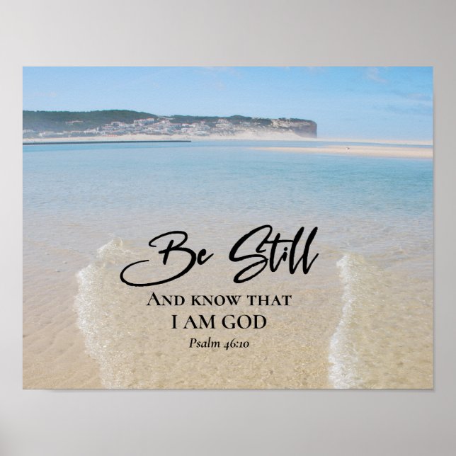Affiches Psaume 46:10 Soyez toujours et sachez que je suis  (Devant)