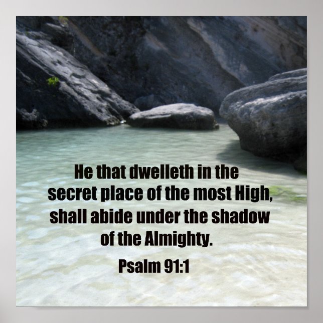 Affiches Psaume 91:1 (Devant)