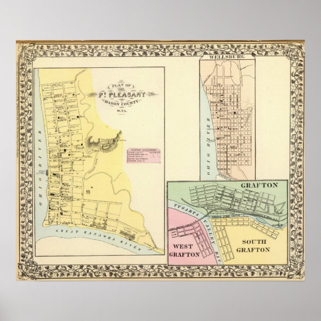 Affiches Pt Pleasant, Virginie Occidentale (Devant)