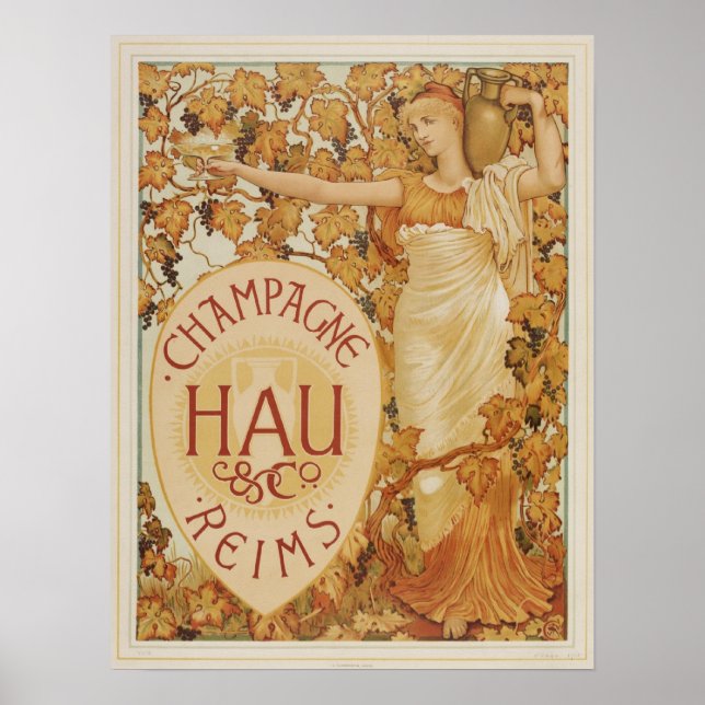 Affiches Publicité Champagne (Devant)