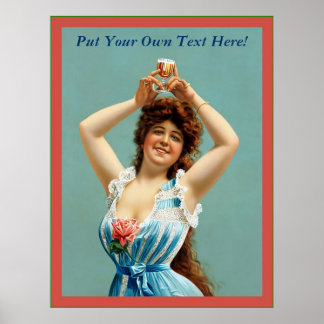 Affiches Publicité de bière Vintage personnalisable
