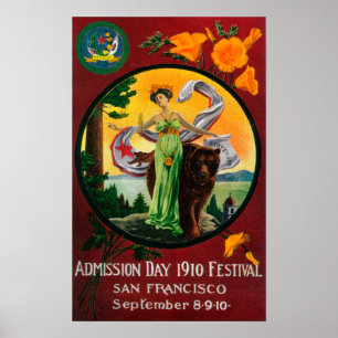 Affiches Publicité de jour d'admission, festival d'état