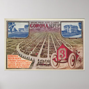 Affiches Publicité d'épreuve sur route de couronne