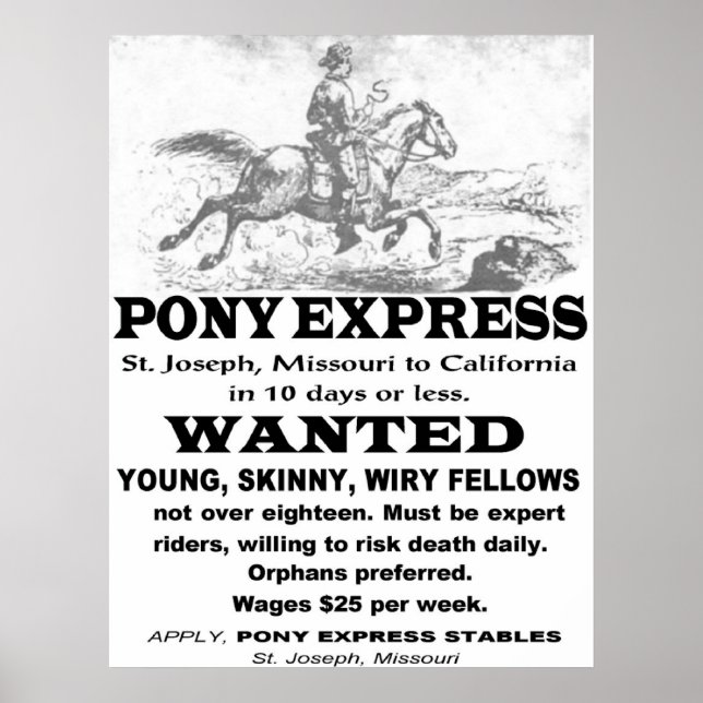 Affiches Publicité sur l'Express Pony (Devant)