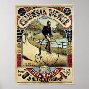 Affiches Publicité vintage Columbia Bicycles