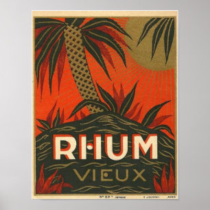 Affiches Publicité vintage de rhum