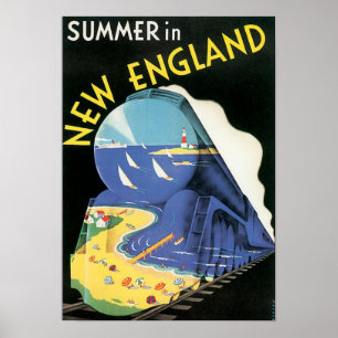 Affiches Publicité vintage de train de la Nouvelle