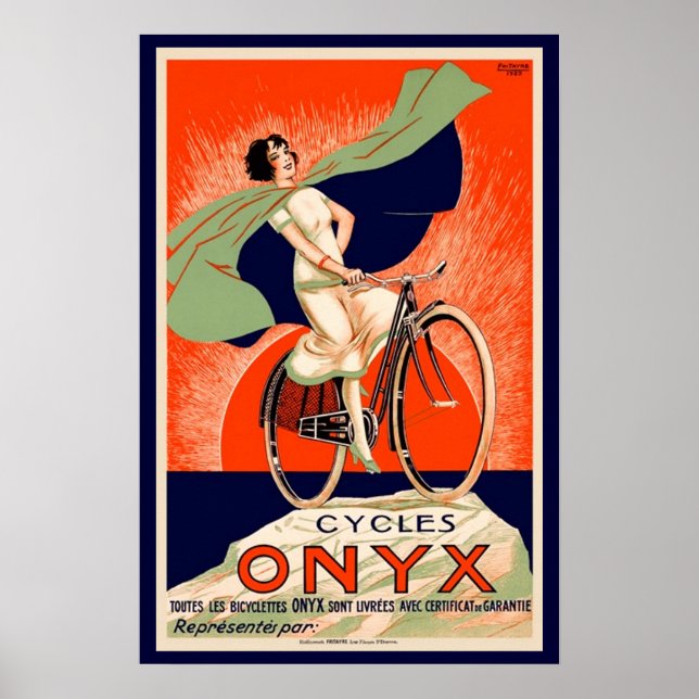Affiches Publicité vintage de vélos Onyx (Devant)