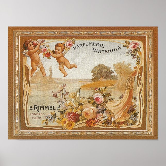 Affiches Publicité Vintage Parfumerie Britannia - Imprimer (Devant)