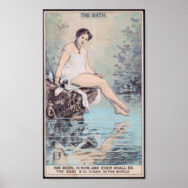 Affiches Publicité Vintage pour la dame du bain (Devant)