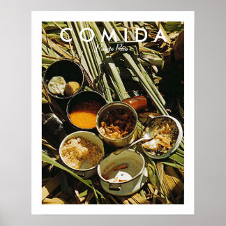 Affiches Puerto Rican Food, History, Puerto Rico
