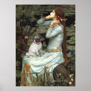 Affiches Pug (chiot fauve) - Ophélie