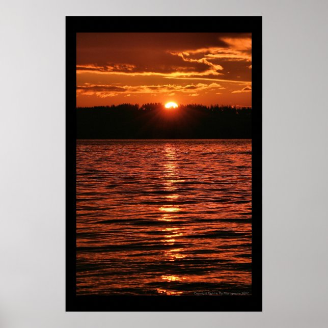 Affiches Puget Sound Sunset (Devant)