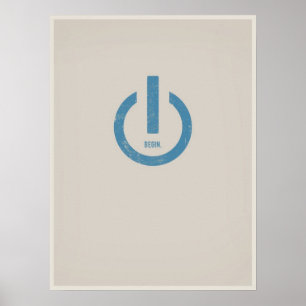 Affiches Puissance sur l'affiche minimalistic