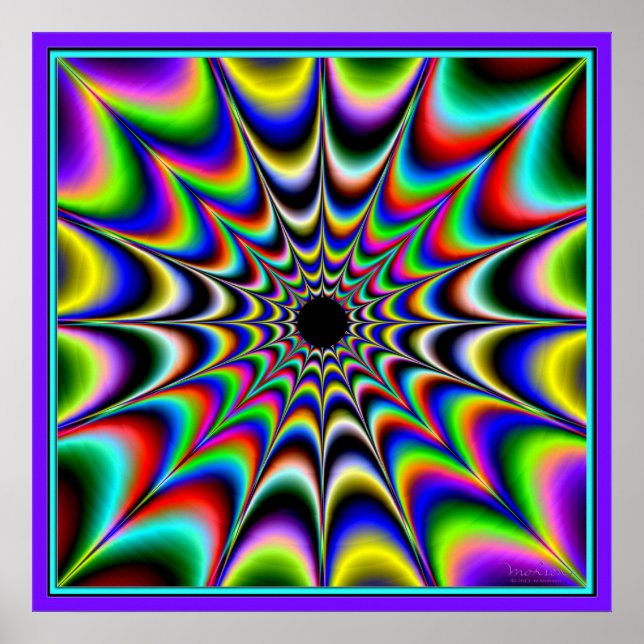 Affiches Pulse colorée (Devant)