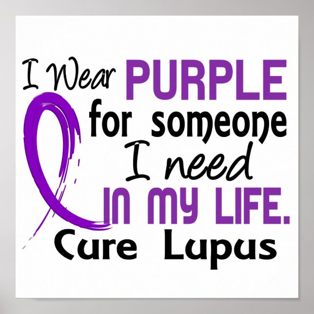 Affiches Purple Pour Quelqu'Un Qui A Besoin De Lupus (Devant)