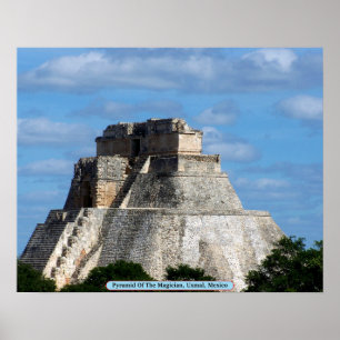 Affiches Pyramid Of The Magician, Uxmal, Mexico