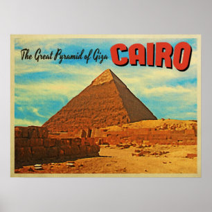 Affiches Pyramide de Gizeh Le Caire Égypte