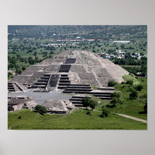 Affiches Pyramide de la Lune, Teotihuacan, Mexique (Devant)