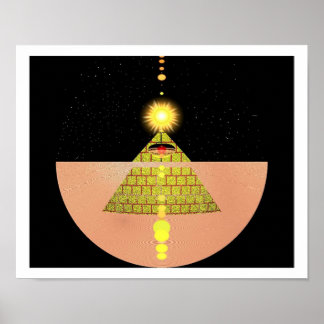 Affiches Pyramide des divinités du soleil par Kookie