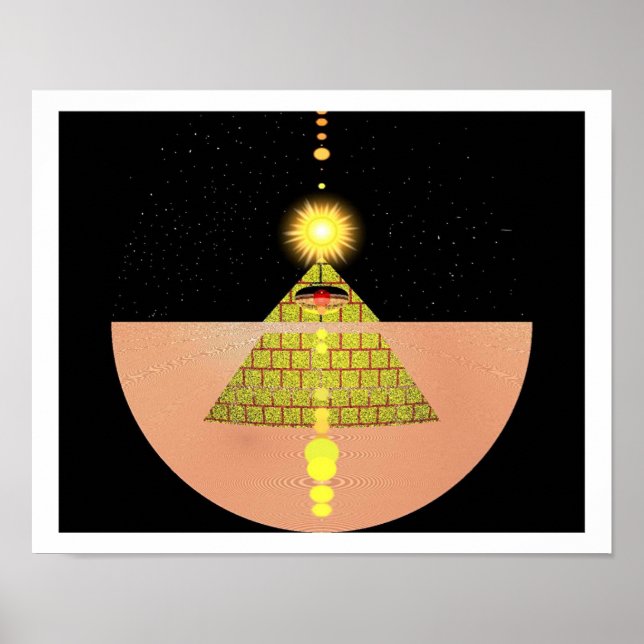 Affiches Pyramide des divinités du soleil par Kookie (Devant)