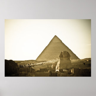 Affiches Pyramides à Gizeh au Caire, Egypte