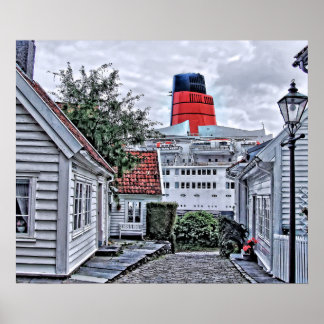 Affiches QE2 à Stavanger